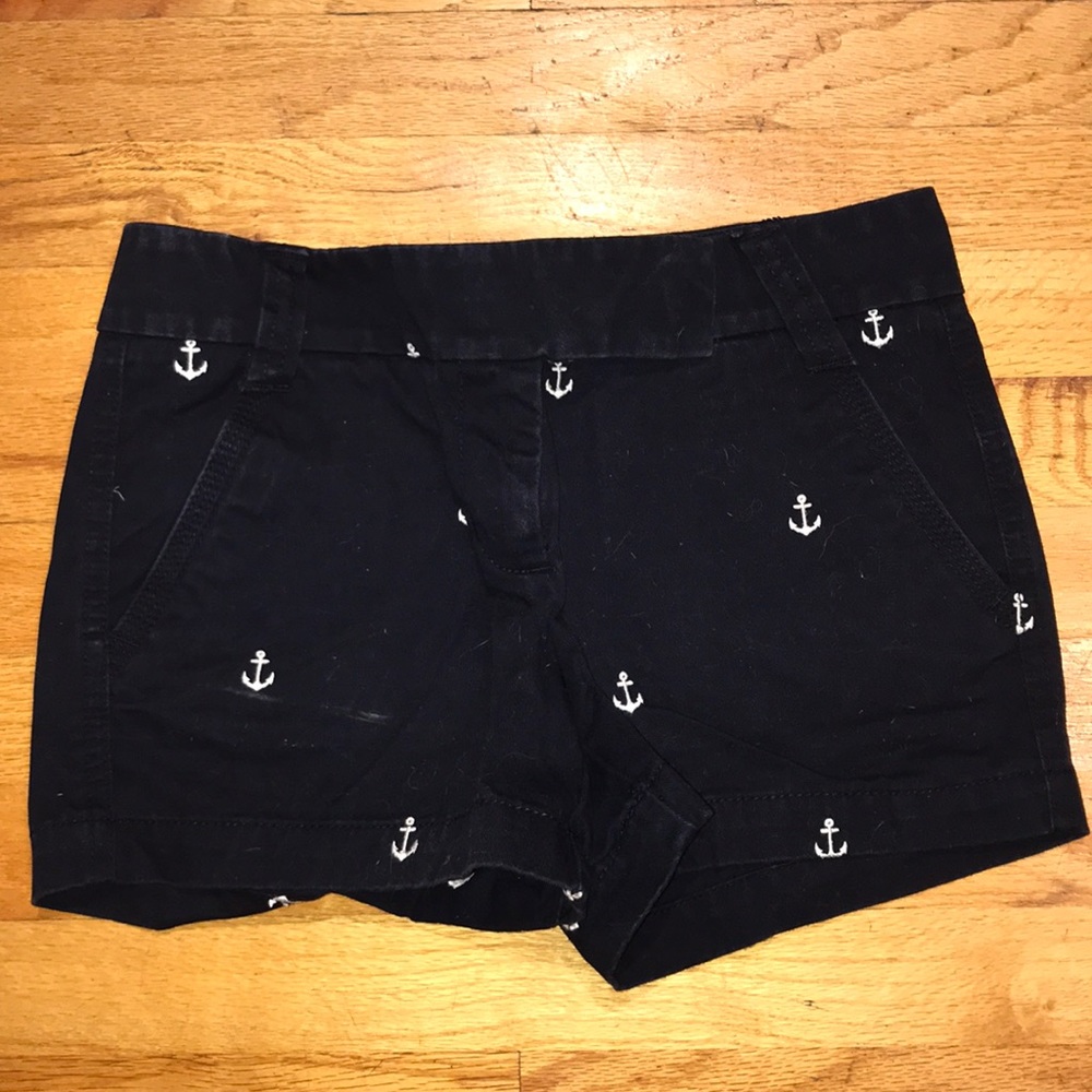 J. Crew Anchor Embroidered Shorts